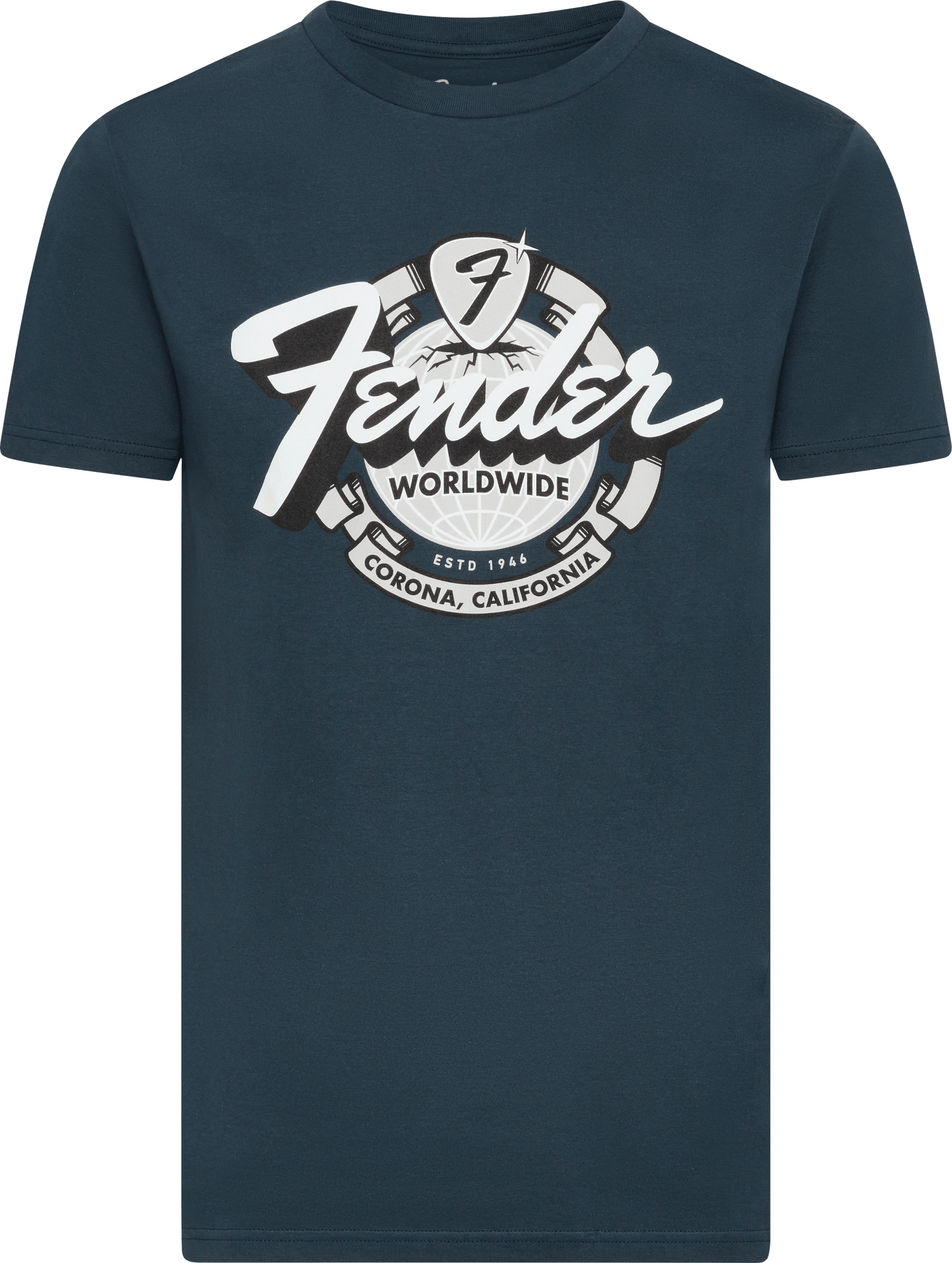Fender® World Wide Tee, Vintage Navy