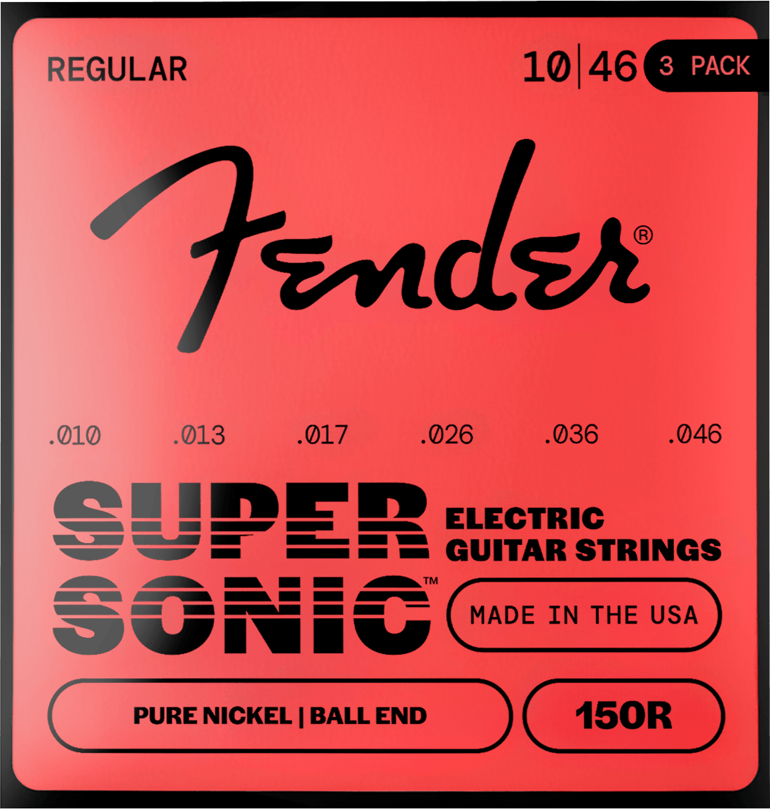 SuperSonic™ 150 Pure Nickel Guitar Strings (3-Pack)