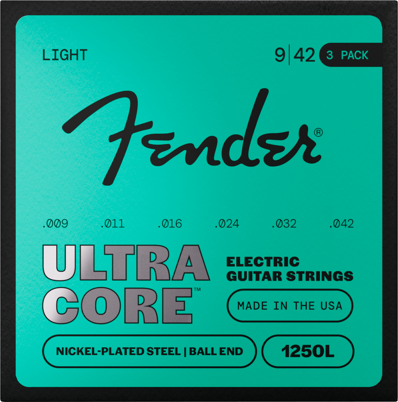 UltraCore™ 1250 Nickel-Plated Steel Guitar Strings (3-Pack)
