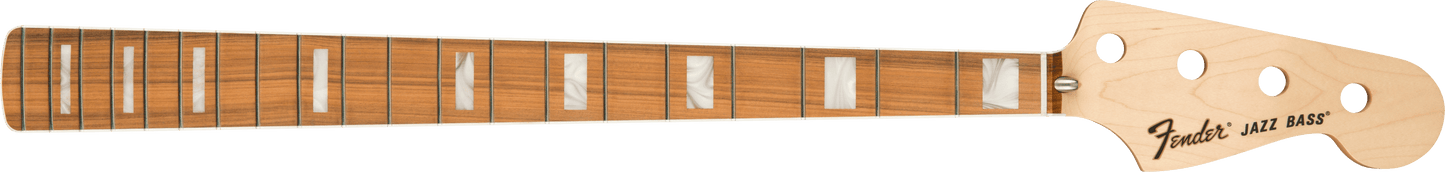 Classic Series 70's Jazz Bass® Neck, 20 Medium Jumbo Frets, Block Inlay, Pau Ferro