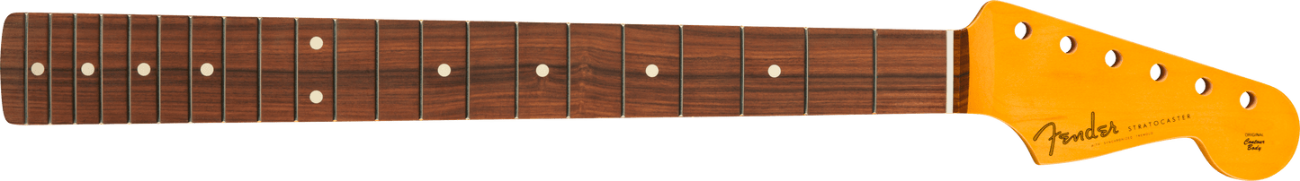 Classic 60's Stratocaster Neck Lacquer, 21 Vintage Frets, Pau Ferro, C Shape