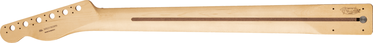Player Series Telecaster® Neck w/Block Inlays, 22 Medium Jumbo Frets, Pau Ferro