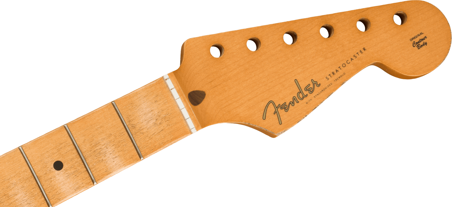 Road Worn® 50's Stratocaster® Neck, 21 Vintage Tall Frets, Maple, Soft V