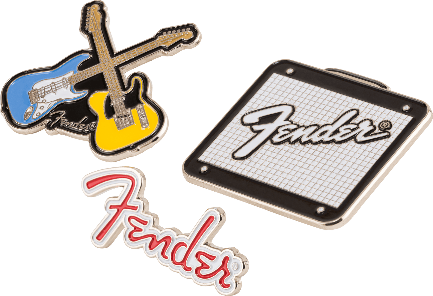 Fender™ Crossed Guitars Enamel Pin