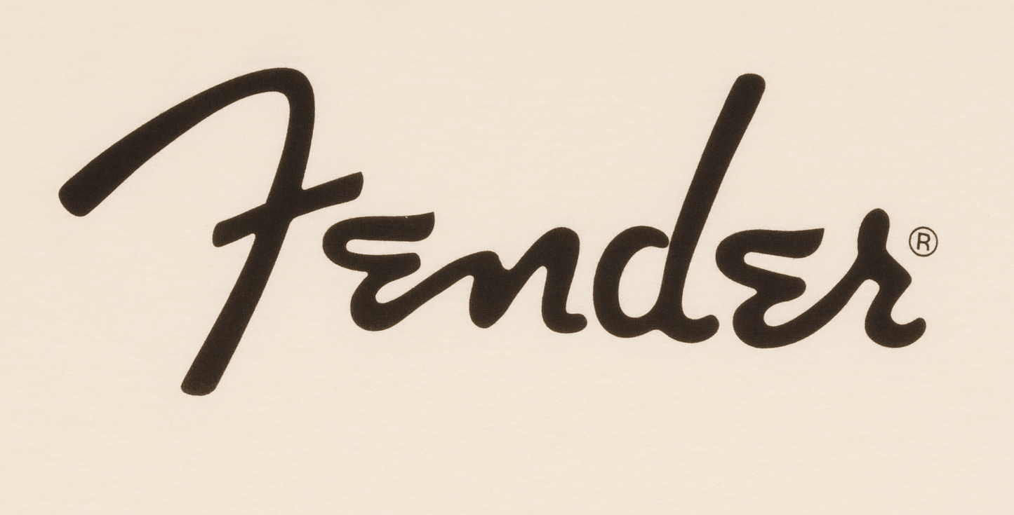 Fender® Spaghetti Logo T-Shirt, Olympic White